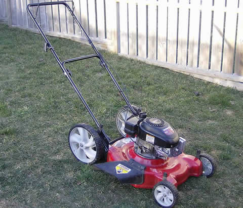 red push mower